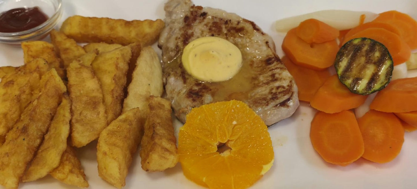 Schweins-Pfeffersteak grilliert