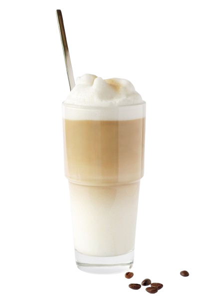 Latte Macchiato mit diversen Aromen